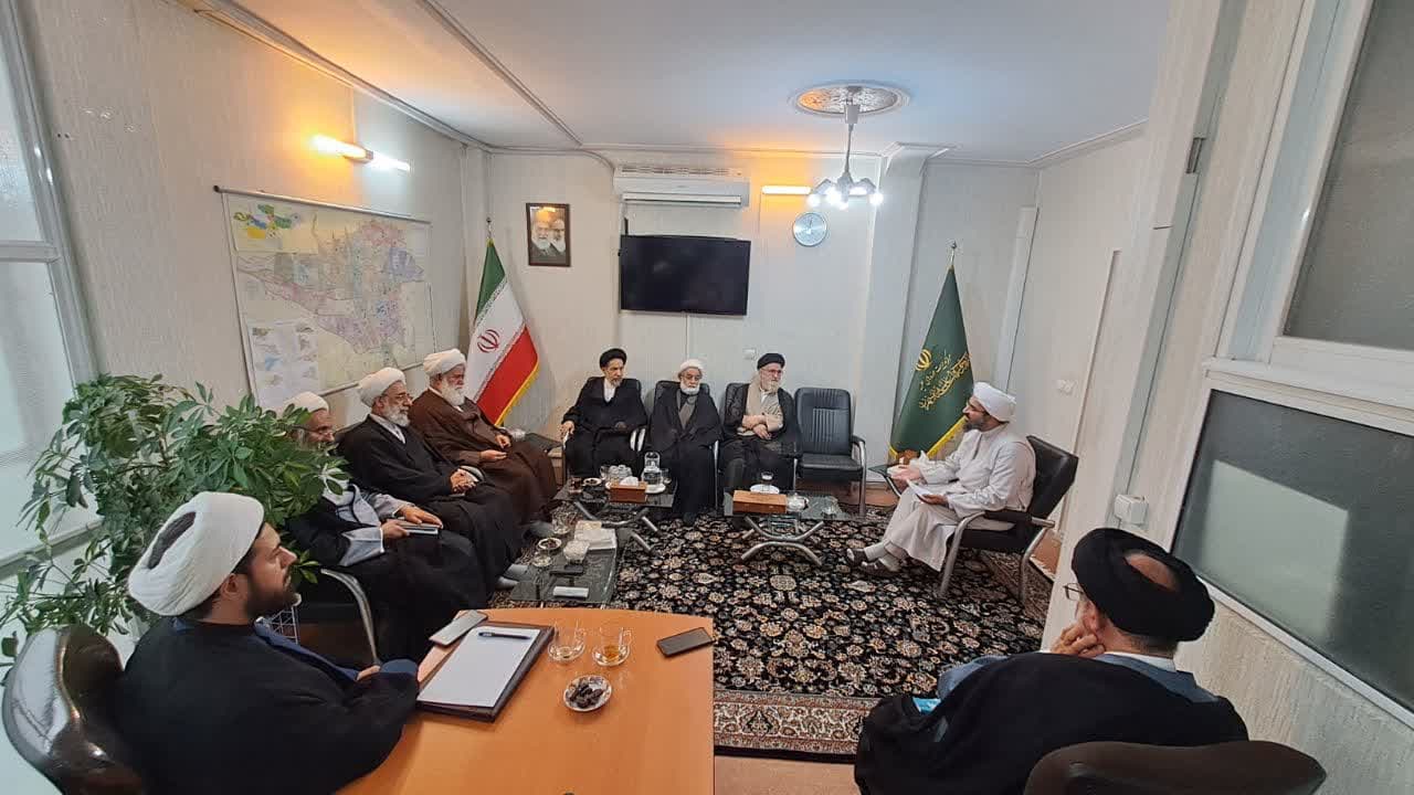 حضور حجت الاسلام والمسلمین فرخ فال قائم مقام مدیر حوزه های علمیه در امور استانها در 259مین جلسه شورای حوزه علمیه استان تهران
