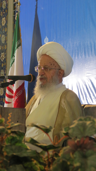 آیت‌الله العظمی مکارم شیرازی در آیین افتتاحیه سال تحصیلی جدید طلاب استان تهران